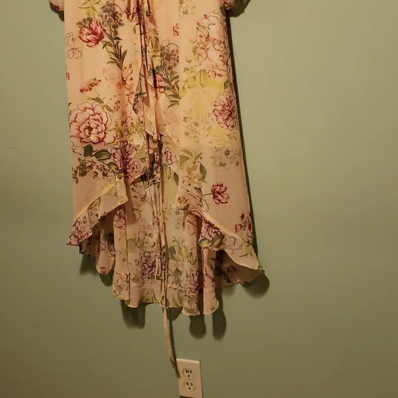 Nwt. Stunning, gorgeous dress. High low. Ruffles. Very feminine. Elastic waist - Picture 3 of 16